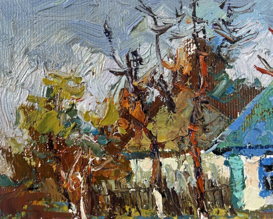 Oil painting Cold March days Oksana Kalenyuk - 7
