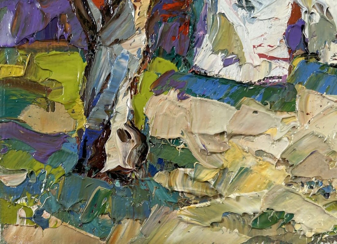 Oil painting Clothes are drying Oksana Kalenyuk - 6