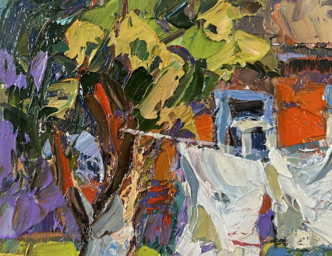 Oil painting Clothes are drying Oksana Kalenyuk - 7