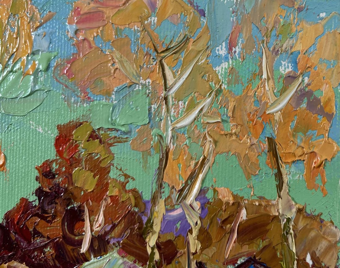 Oil painting Spring fields are turning green Alex Kalenyuk - 4