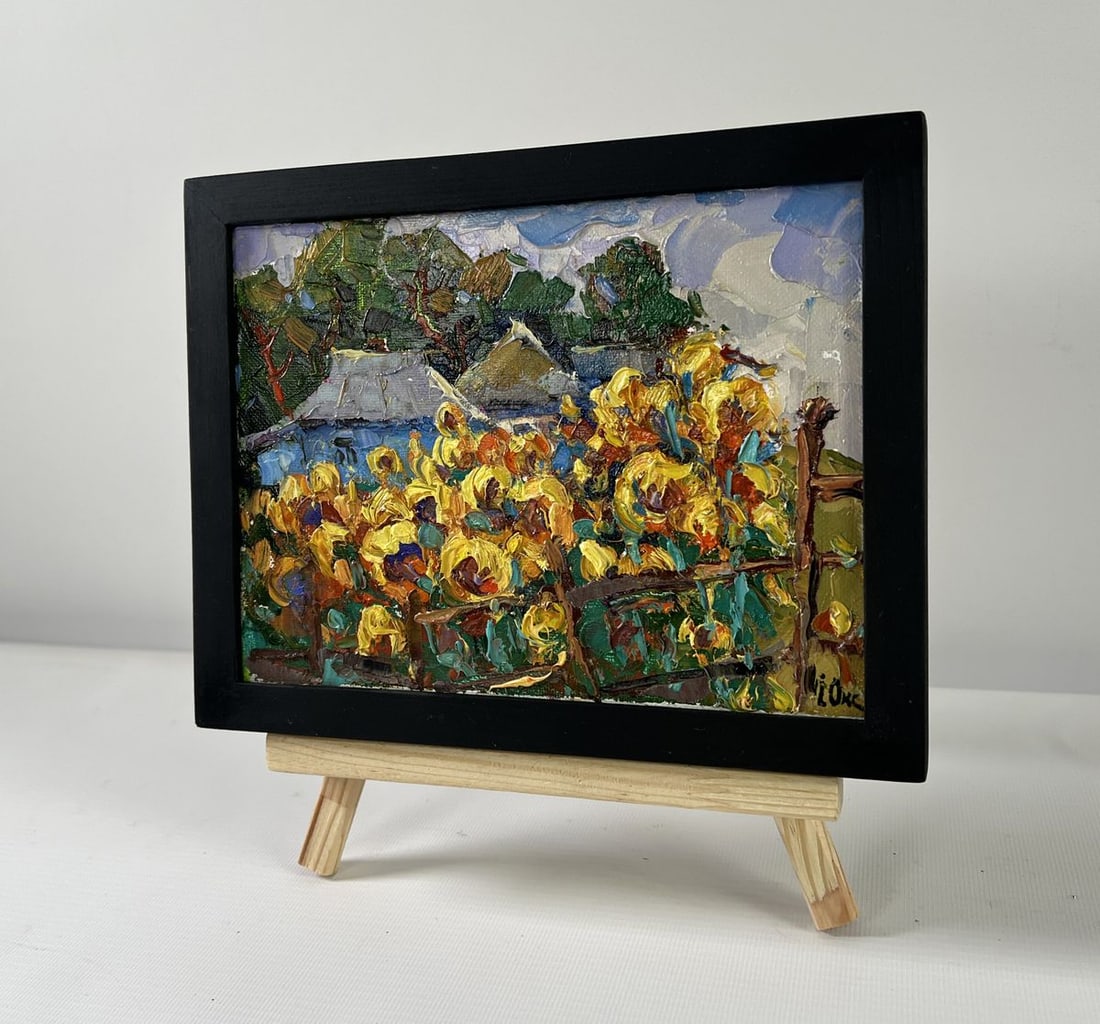Oil painting Sunflower gardens Oksana Kalenyuk - 2