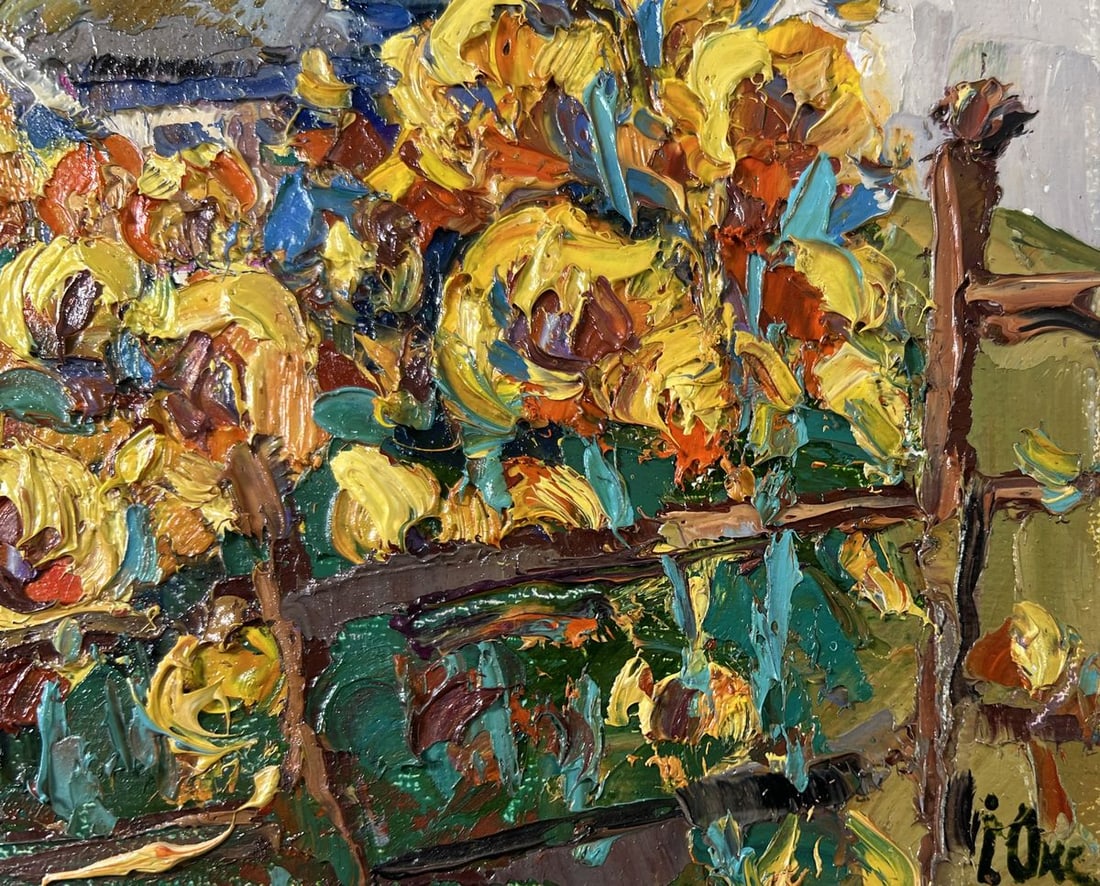 Oil painting Sunflower gardens Oksana Kalenyuk - 5