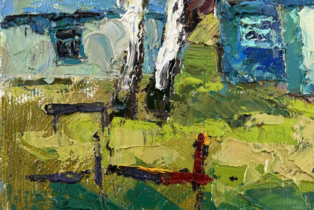 Oil painting Whispers of spring Oksana Kalenyuk - 6