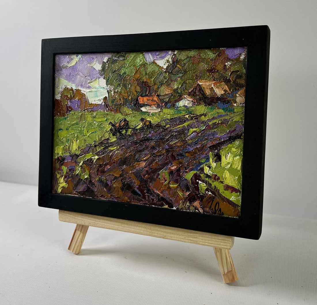 Oil painting Morning in the village Alex Kalenyuk - 2