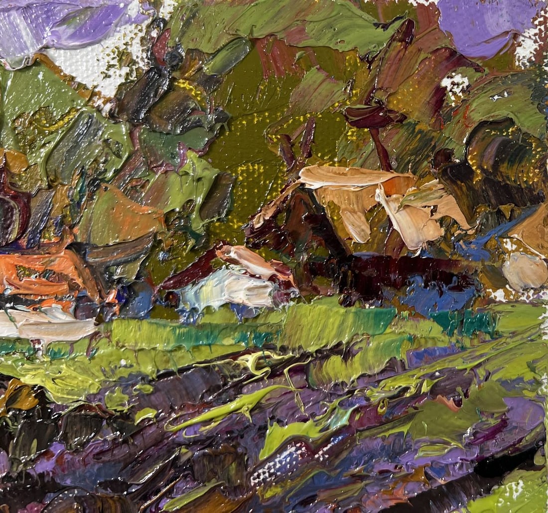 Oil painting Morning in the village Alex Kalenyuk - 4