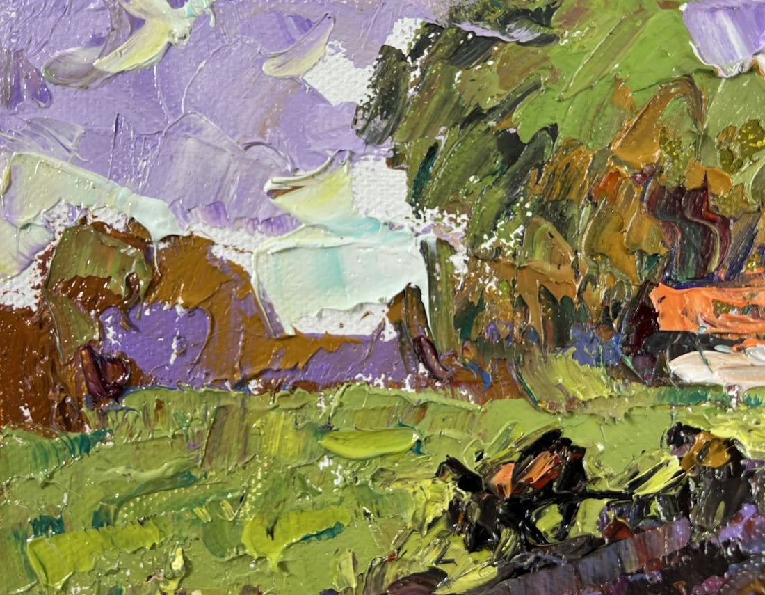 Oil painting Morning in the village Alex Kalenyuk - 7