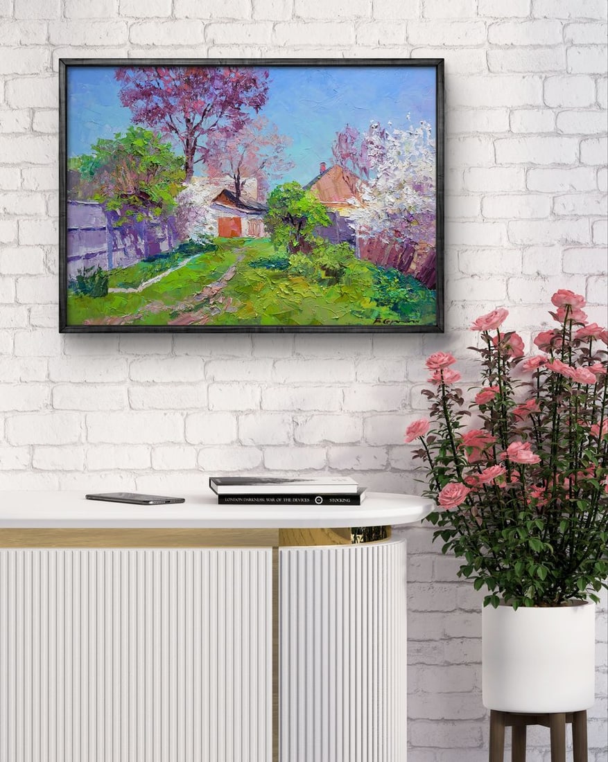 Oil painting Flowering garden Boris Serdyuk - 2