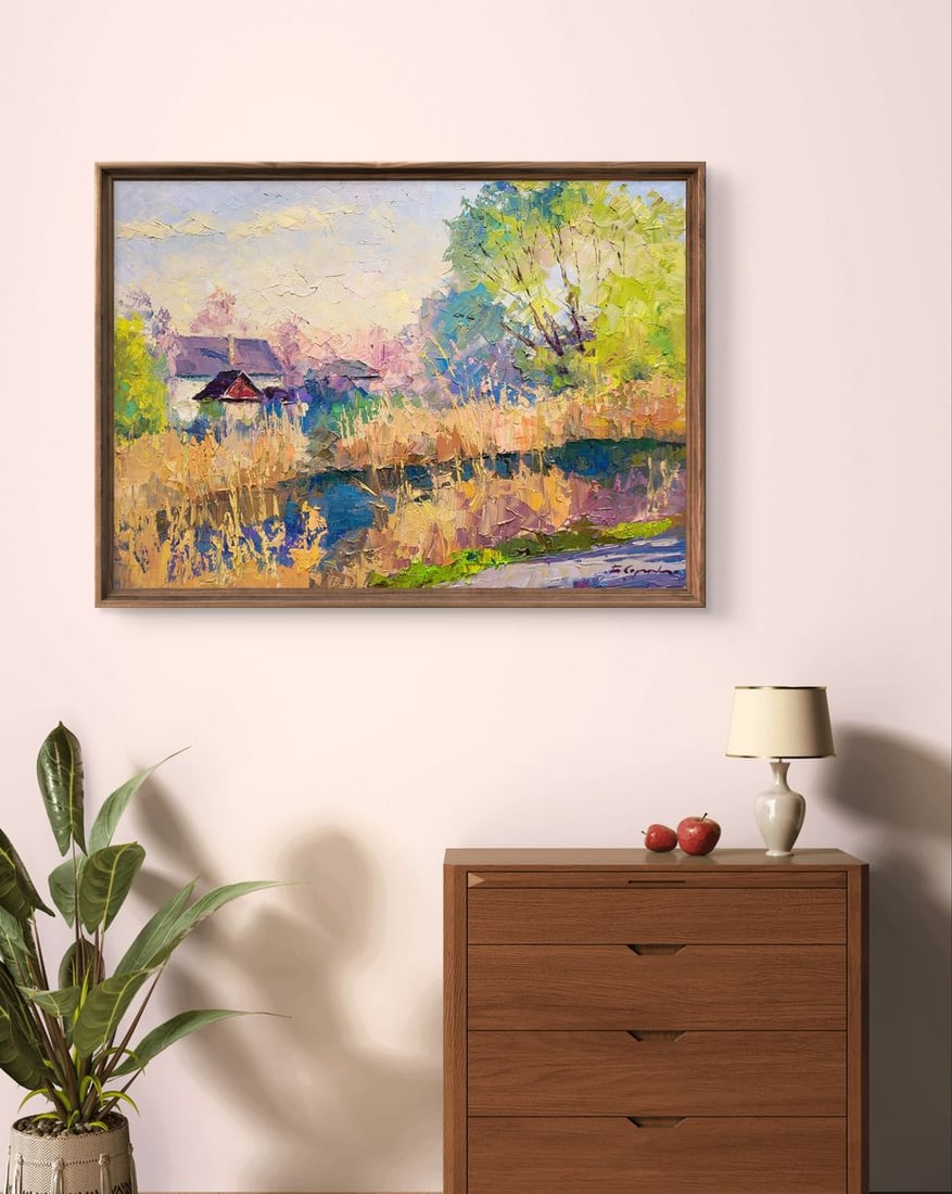 Oil painting Sunny April Boris Serdyuk - 2