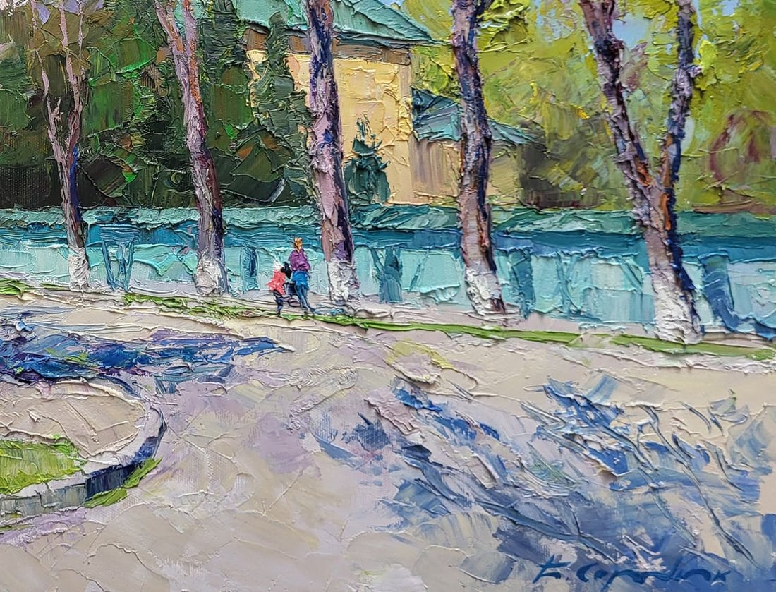 Oil painting Apricot blossom Boris Serdyuk - 7