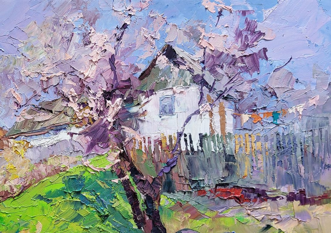 Oil painting The magic of spring Boris Serdyuk - 5