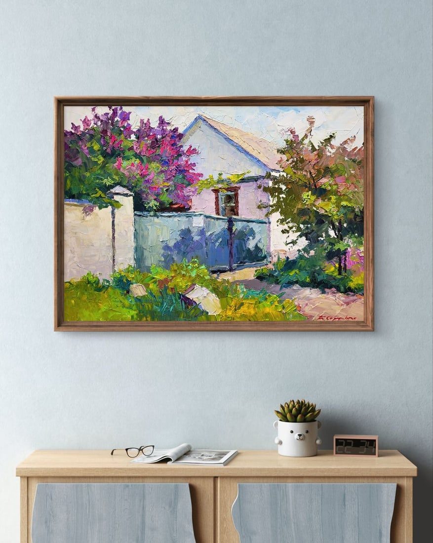 Oil painting Lilac bush Boris Serdyuk - 2