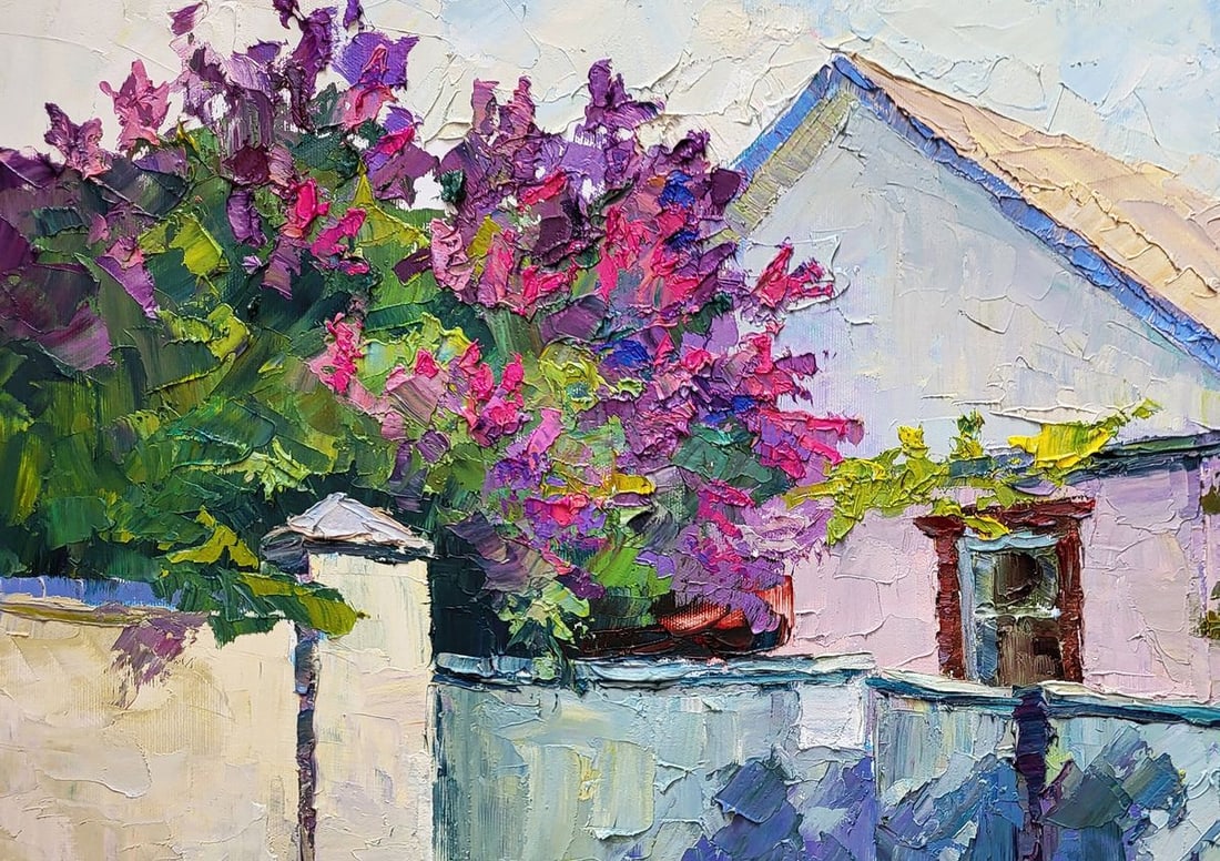 Oil painting Lilac bush Boris Serdyuk - 4
