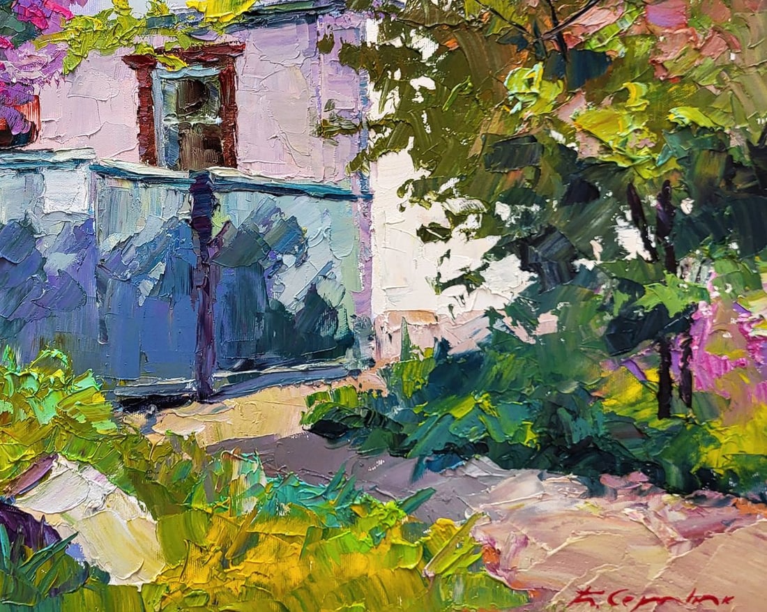 Oil painting Lilac bush Boris Serdyuk - 7