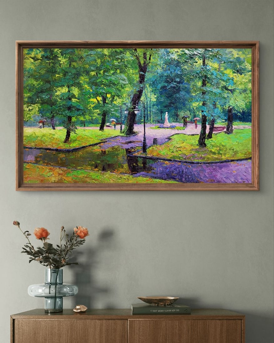 Oil painting City park Boris Serdyuk - 2