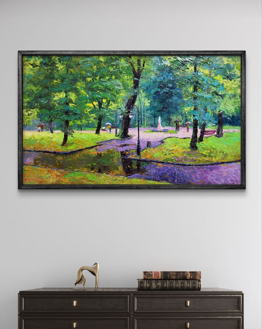 Oil painting City park Boris Serdyuk - 3