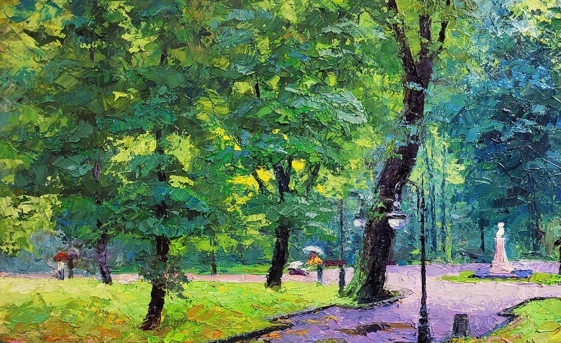 Oil painting City park Boris Serdyuk - 4