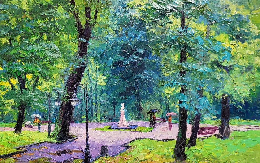 Oil painting City park Boris Serdyuk - 5