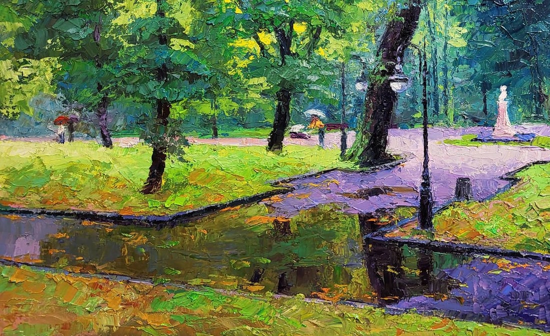 Oil painting City park Boris Serdyuk - 6