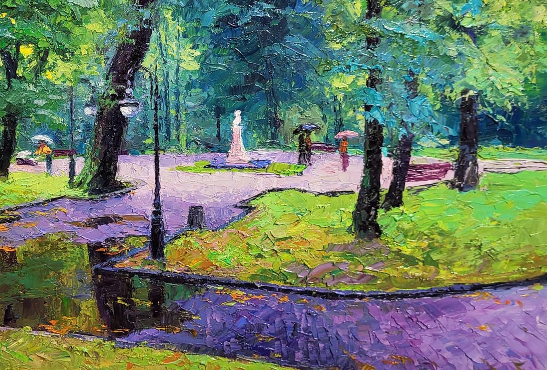 Oil painting City park Boris Serdyuk - 7