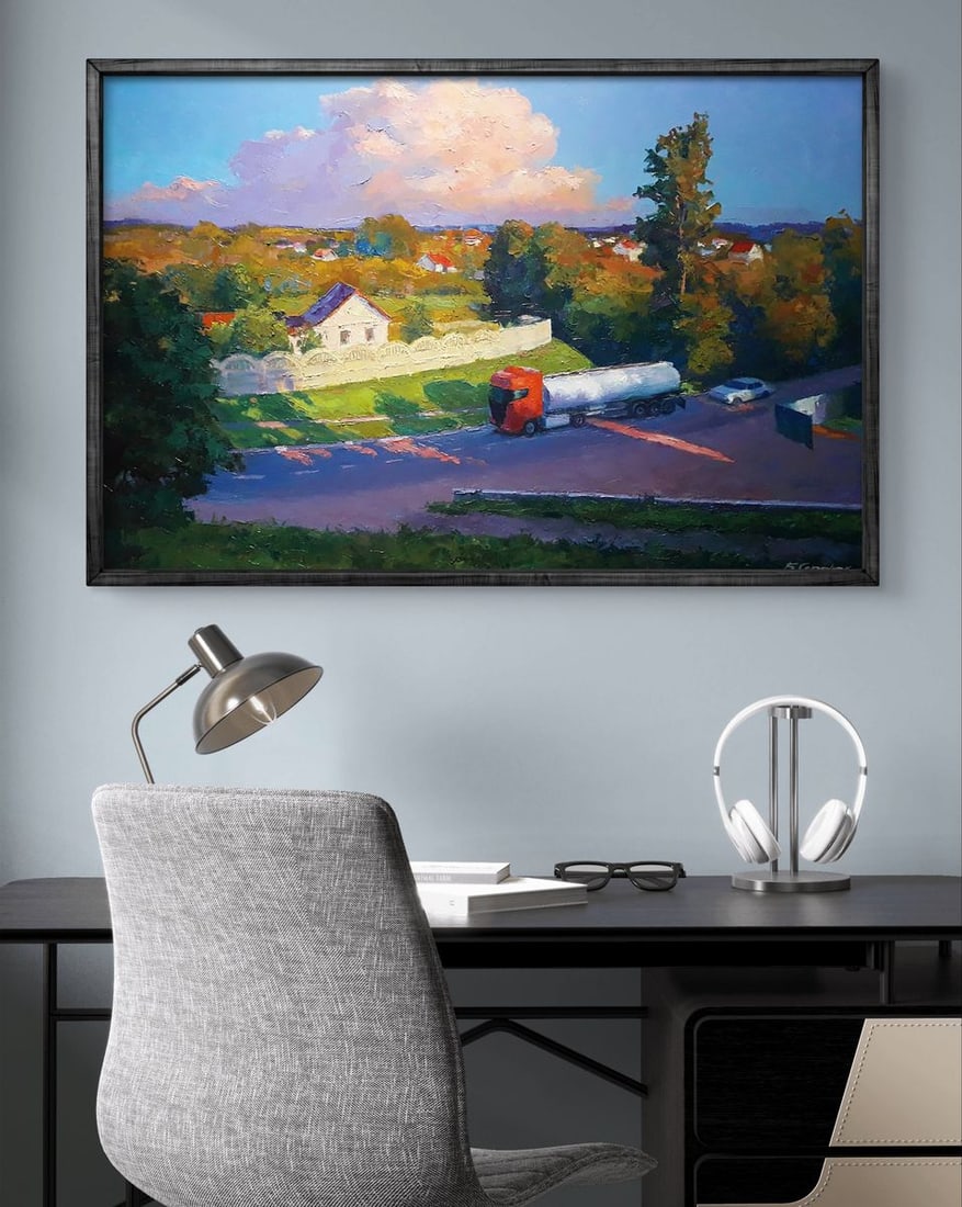 Oil painting Evening city Boris Serdyuk - 3