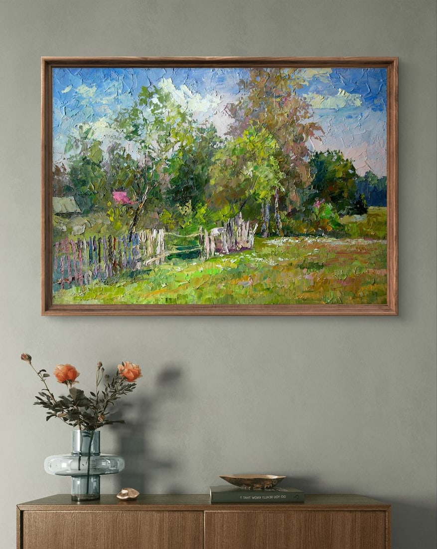 Oil painting On the outskirts Boris Serdyuk - 2