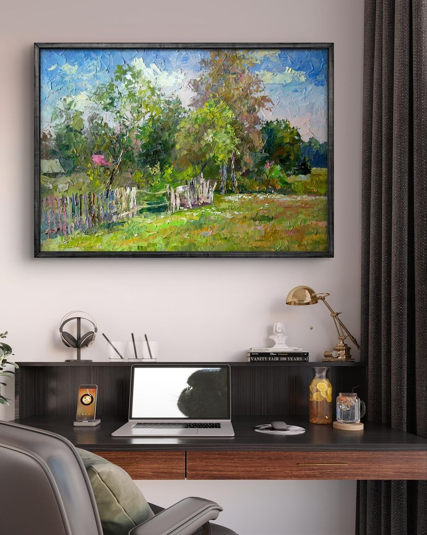 Oil painting On the outskirts Boris Serdyuk - 3