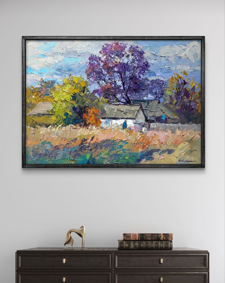 Oil painting Autumn chores Boris Serdyuk - 3