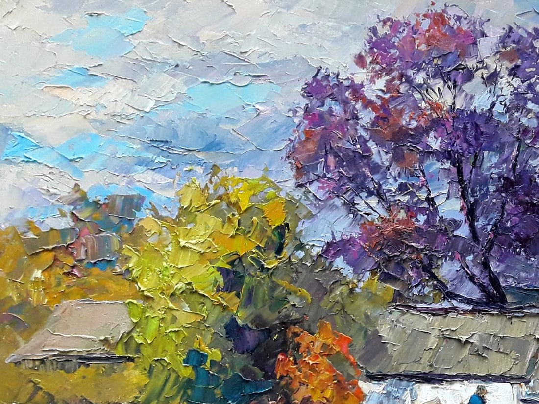 Oil painting Autumn chores Boris Serdyuk - 4