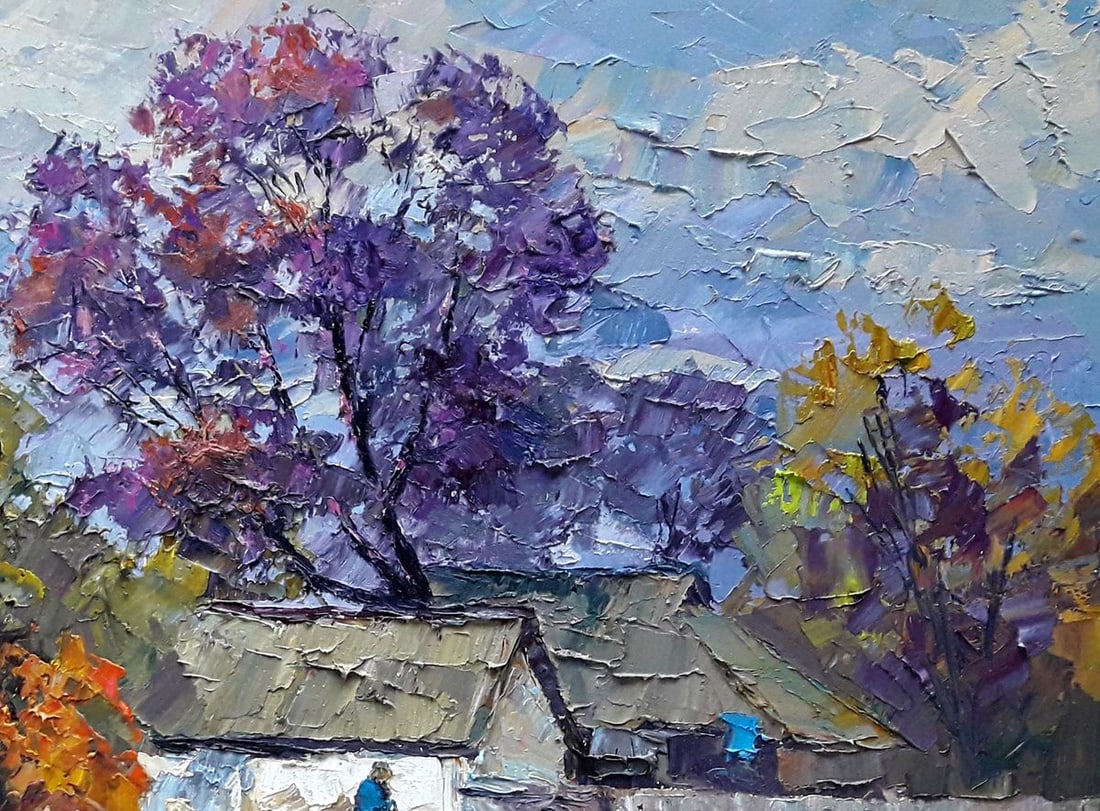 Oil painting Autumn chores Boris Serdyuk - 5