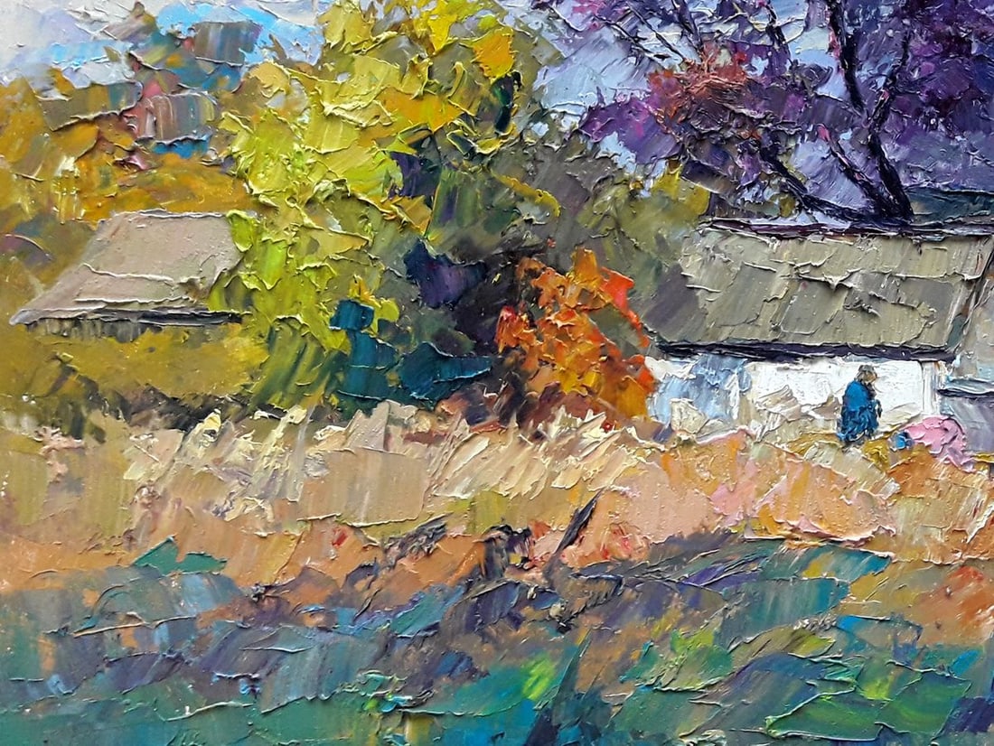 Oil painting Autumn chores Boris Serdyuk - 6