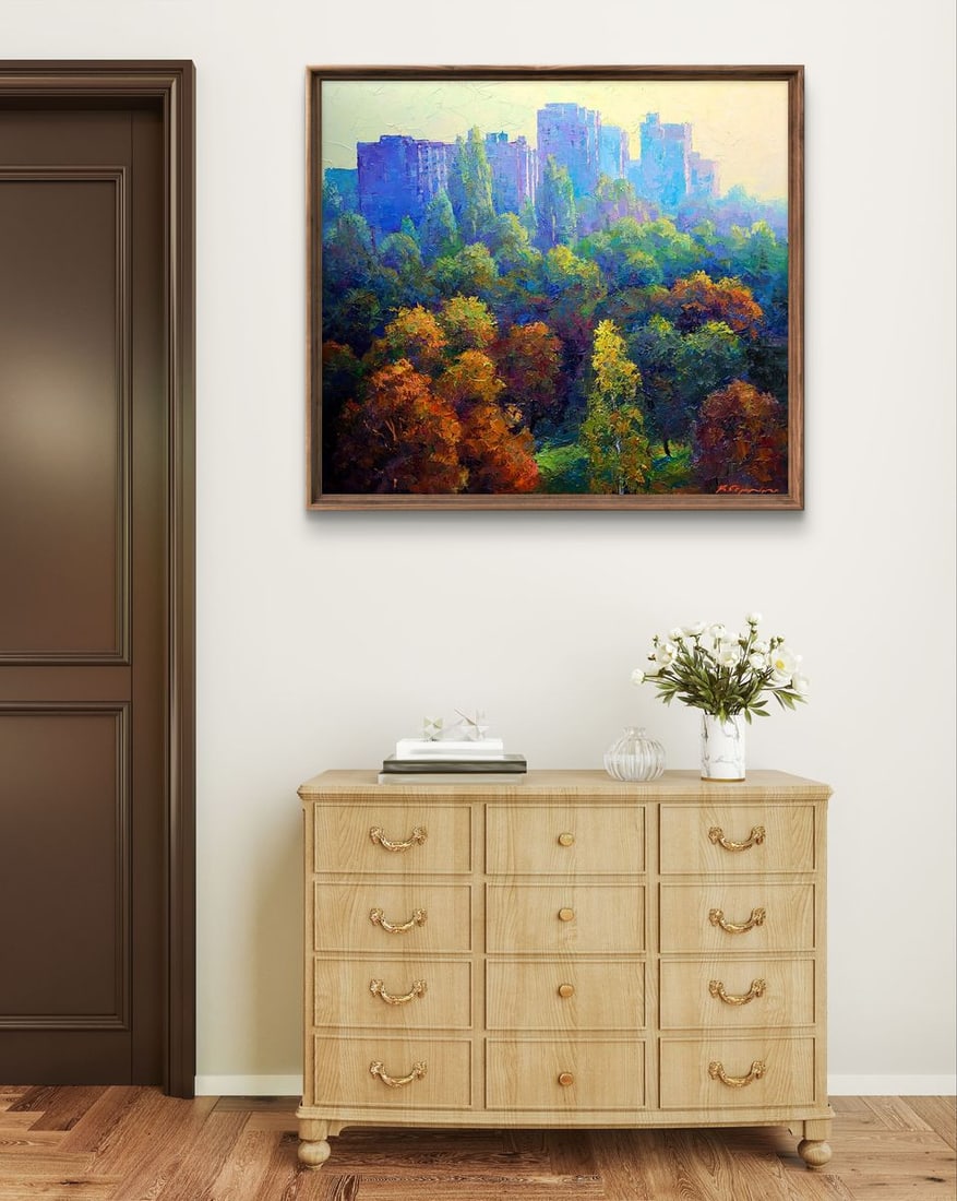 Oil painting Morning in the city Boris Serdyuk - 3