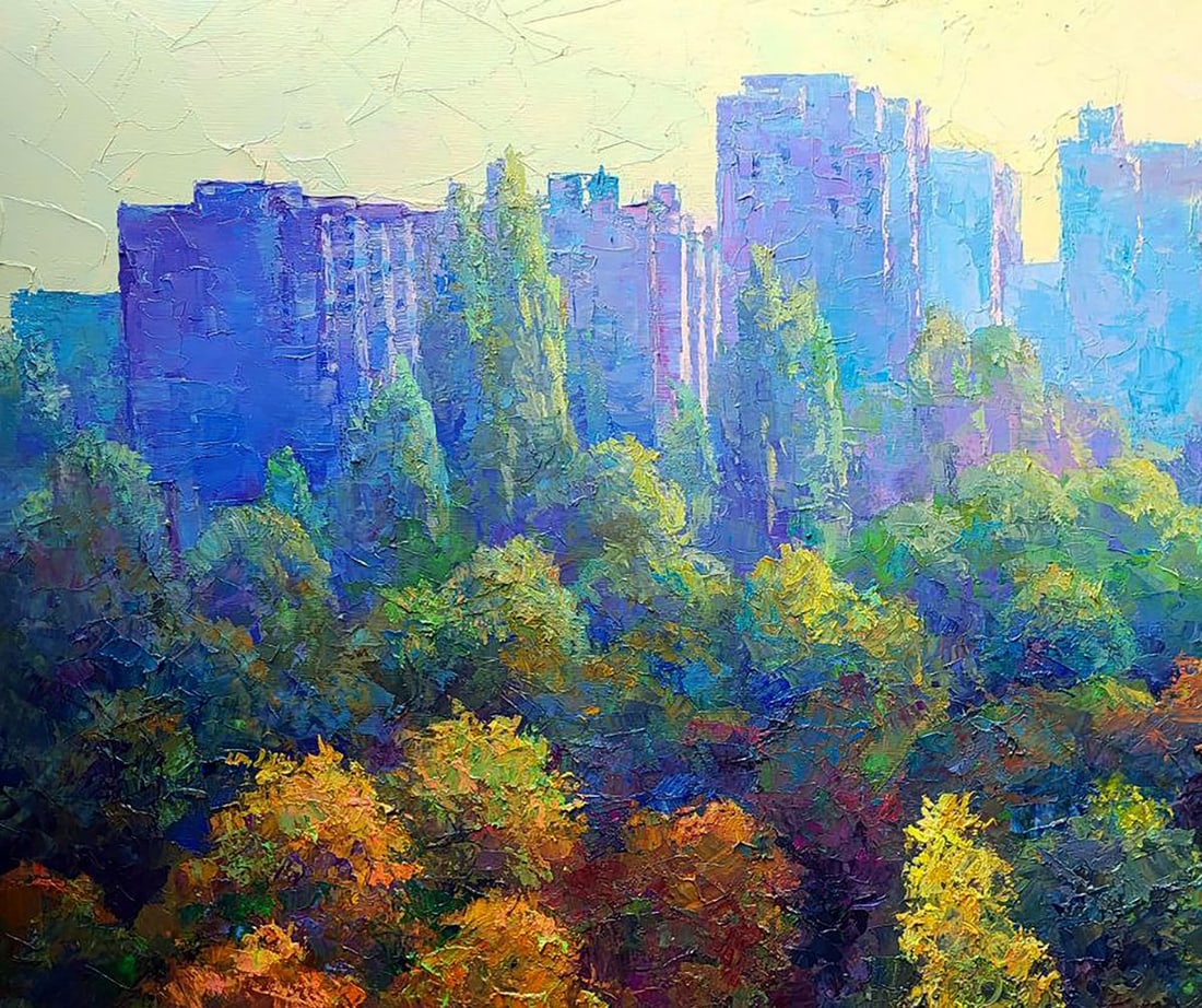 Oil painting Morning in the city Boris Serdyuk - 4