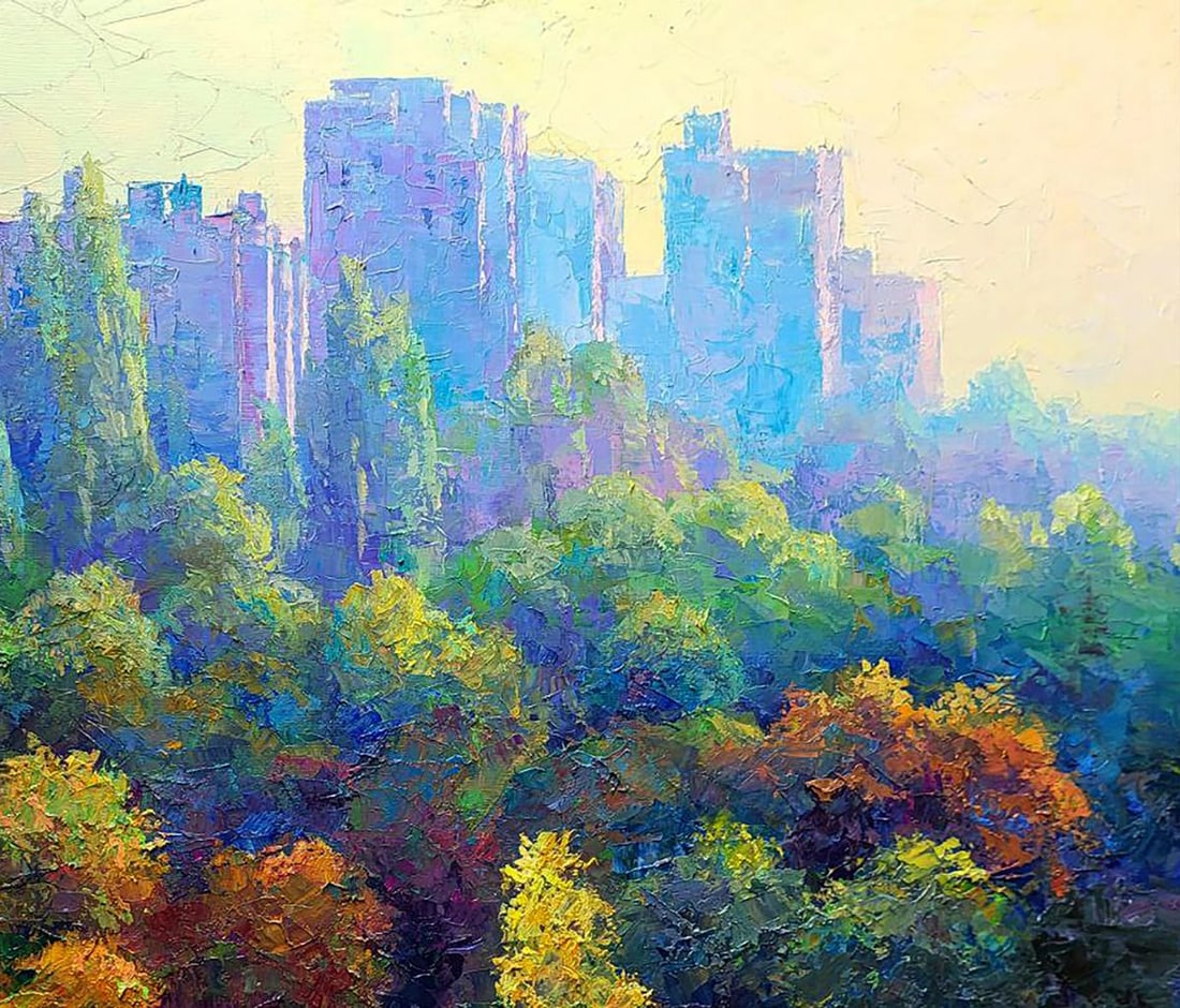 Oil painting Morning in the city Boris Serdyuk - 5