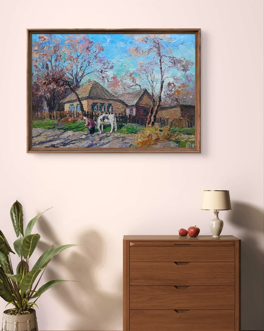 Oil painting Rural landscape Boris Serdyuk - 2