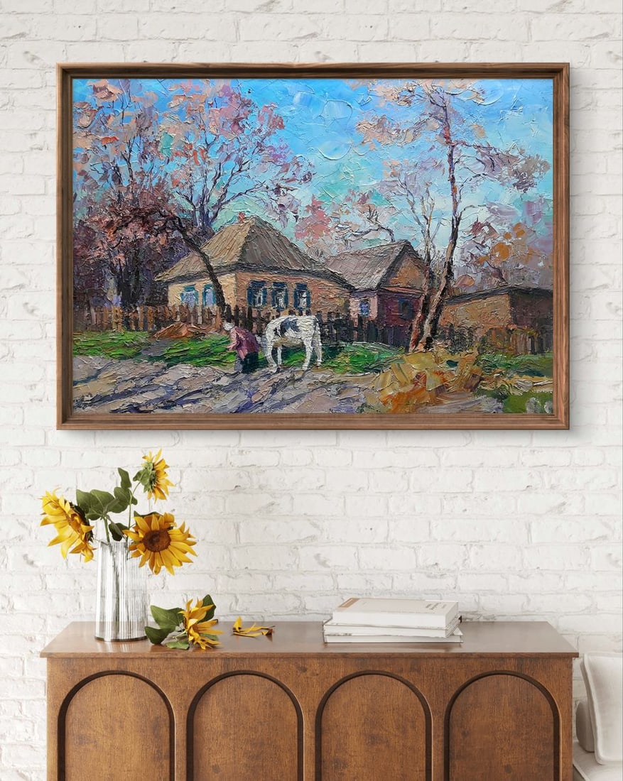 Oil painting Rural landscape Boris Serdyuk - 3