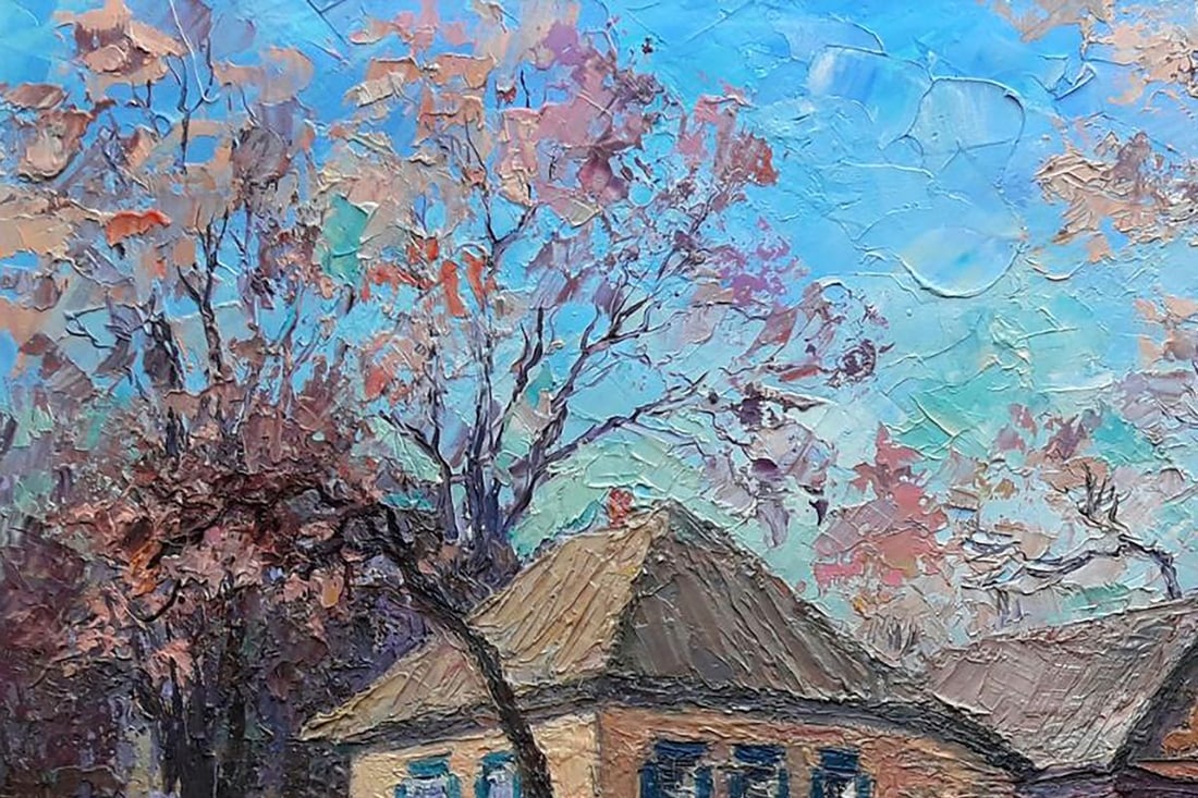 Oil painting Rural landscape Boris Serdyuk - 4