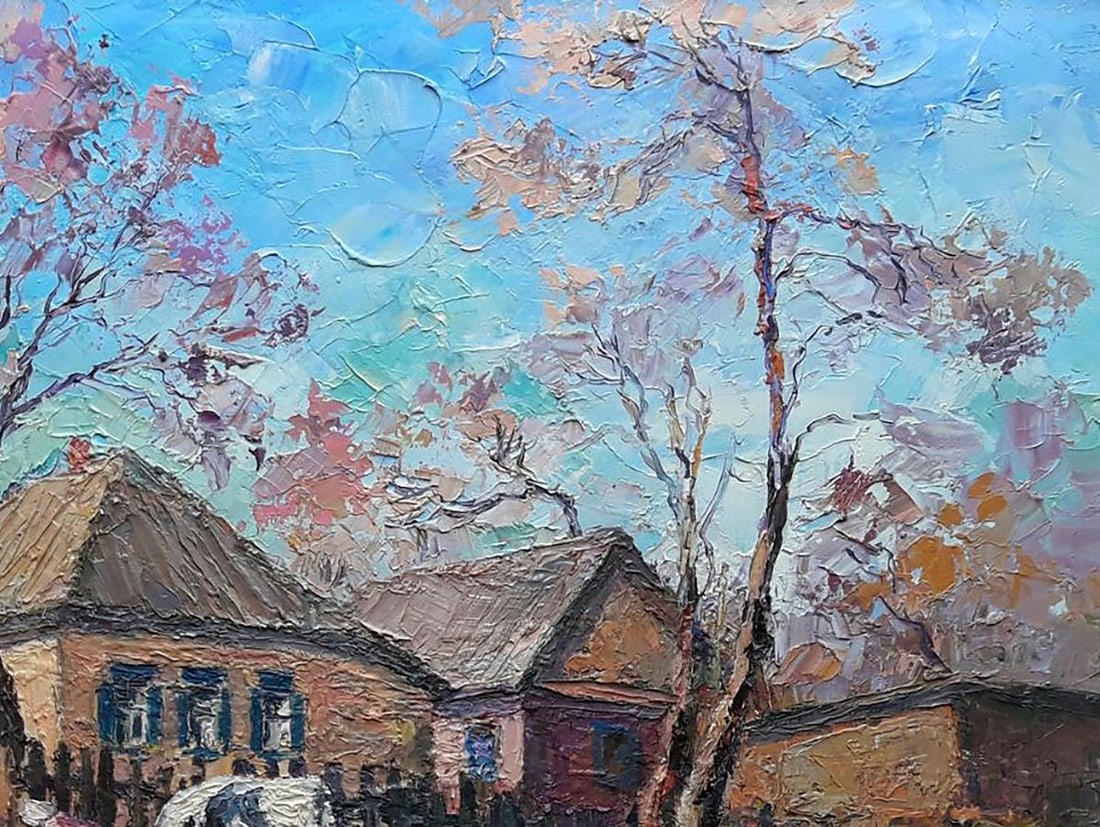 Oil painting Rural landscape Boris Serdyuk - 5
