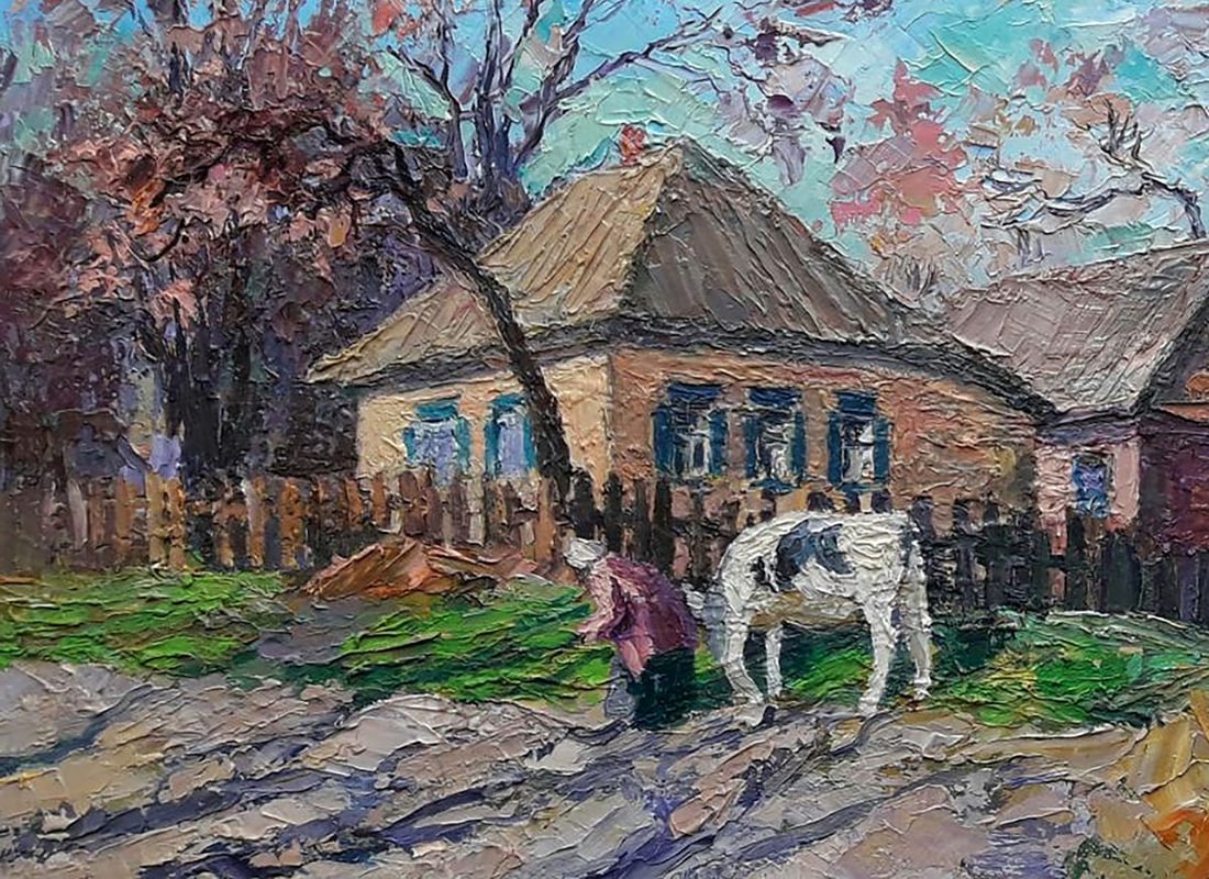 Oil painting Rural landscape Boris Serdyuk - 6