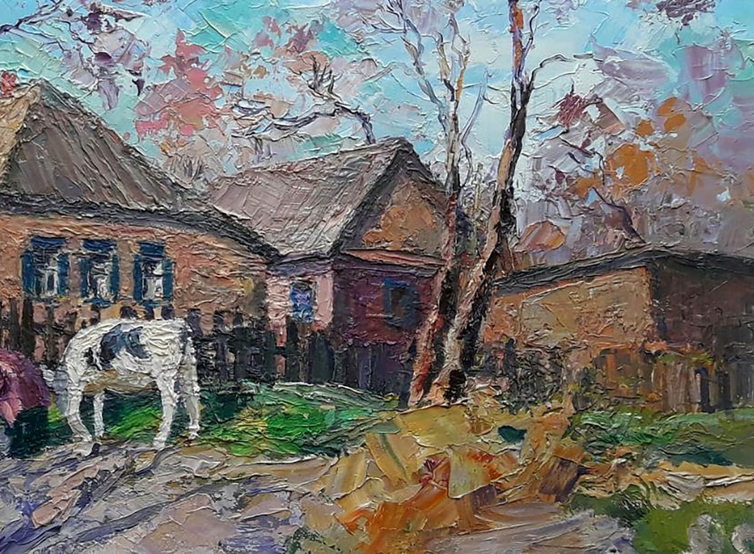 Oil painting Rural landscape Boris Serdyuk - 7