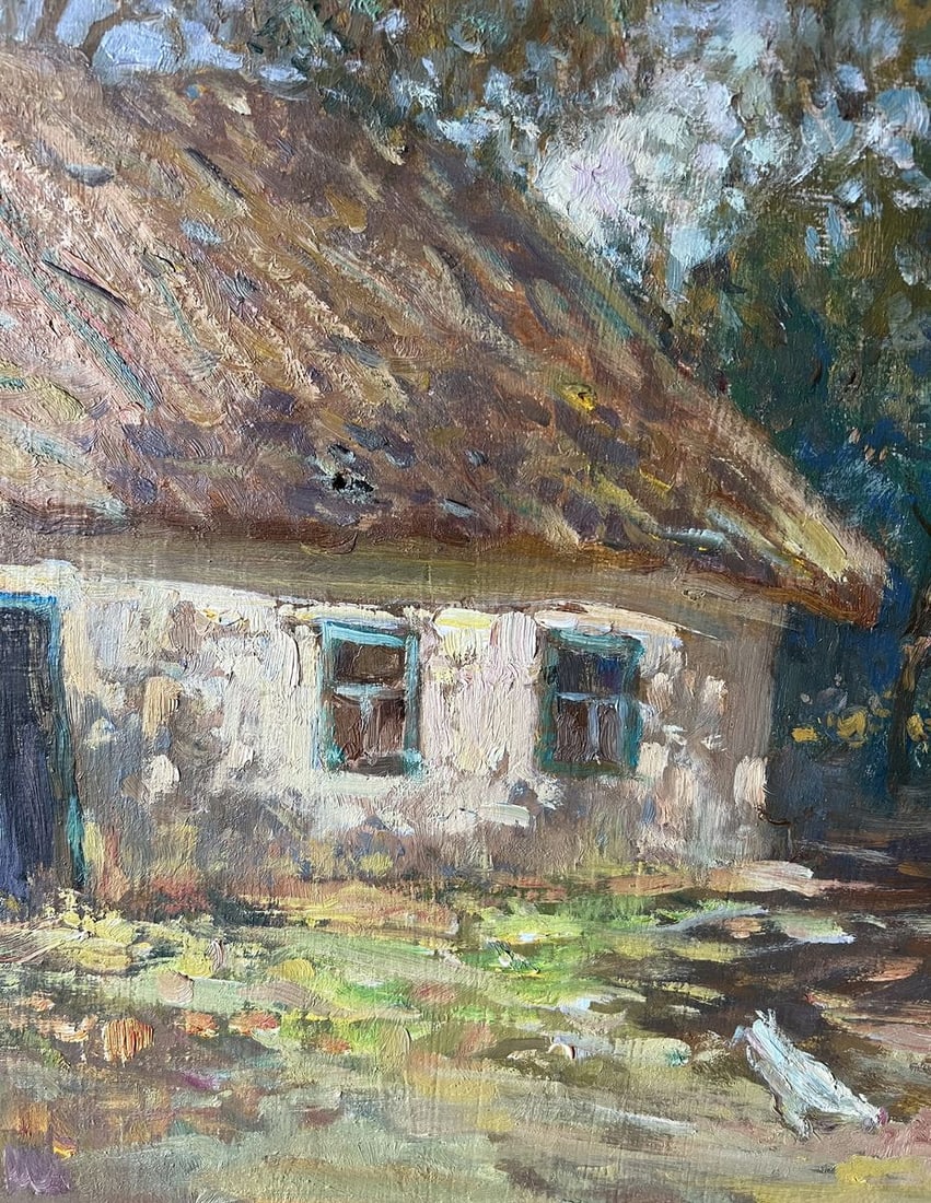 Oil painting Old yard V. Mishurovsky - 2