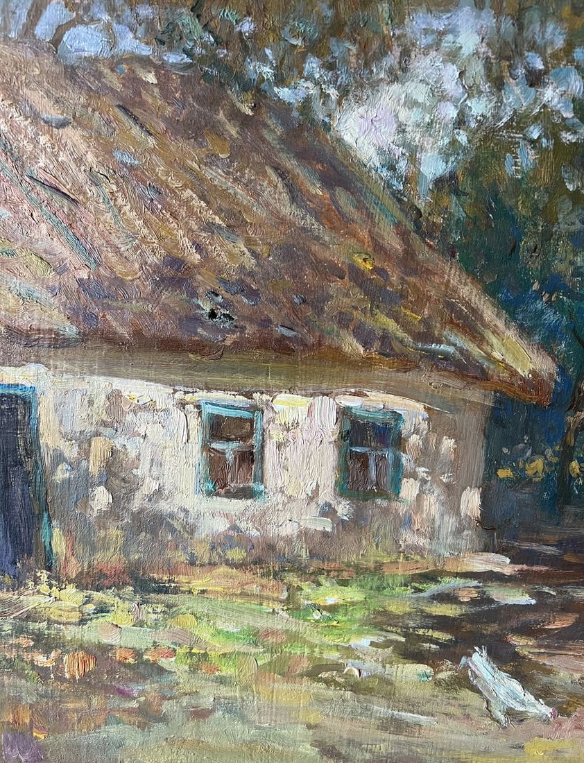 Oil painting Old yard V. Mishurovsky - 4