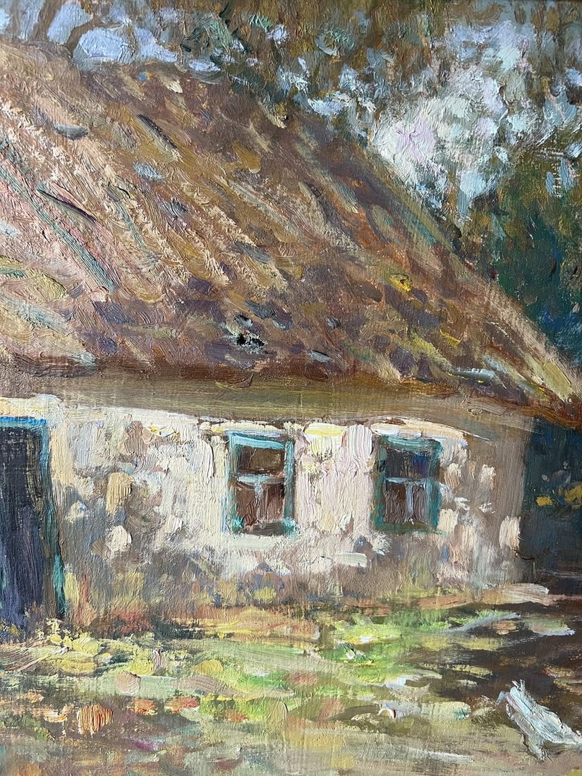 Oil painting Old yard V. Mishurovsky - 7