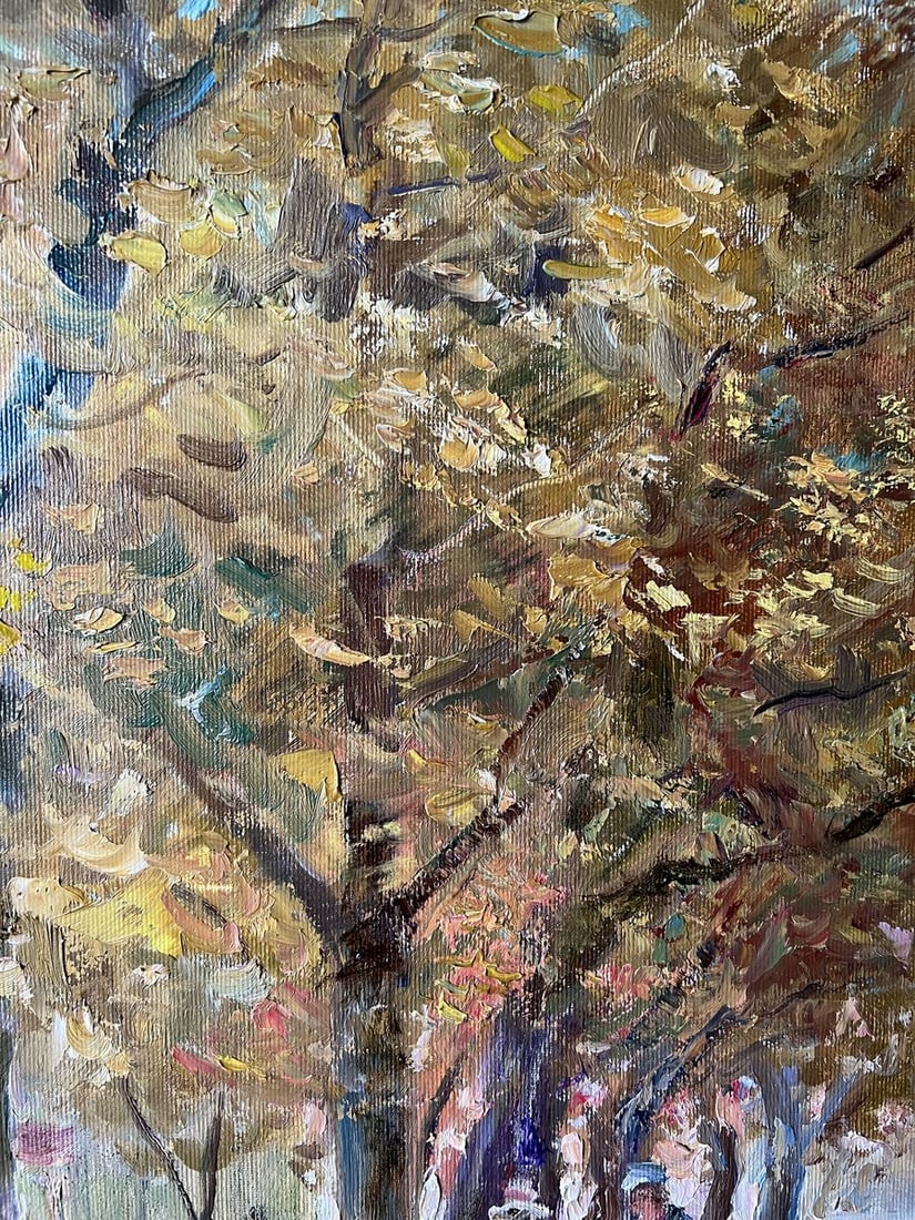 Oil painting Autumn on the chestnut street V. Mishurovsky - 10