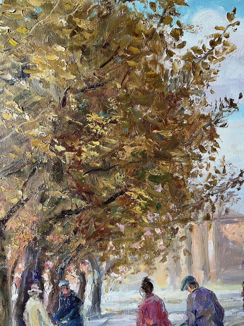 Oil painting Autumn on the chestnut street V. Mishurovsky - 6