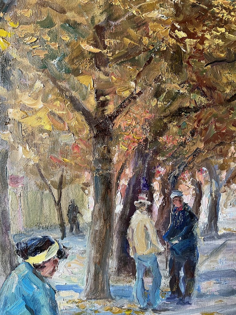 Oil painting Autumn on the chestnut street V. Mishurovsky - 9