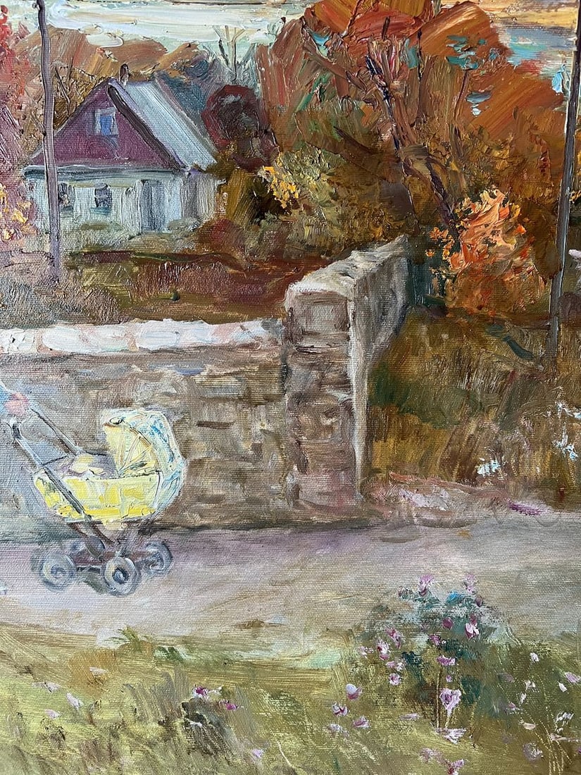 Oil painting Autumn evening in the city V. Mishurovsky - 4