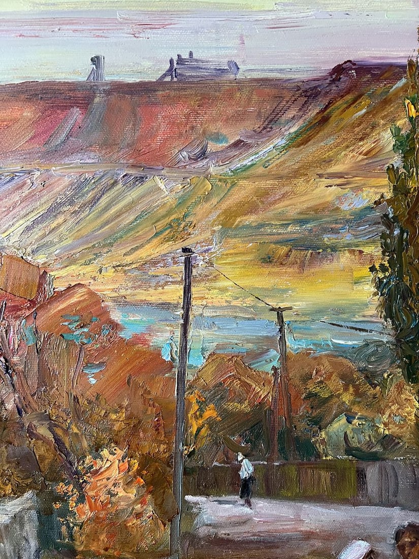 Oil painting Autumn evening in the city V. Mishurovsky - 6