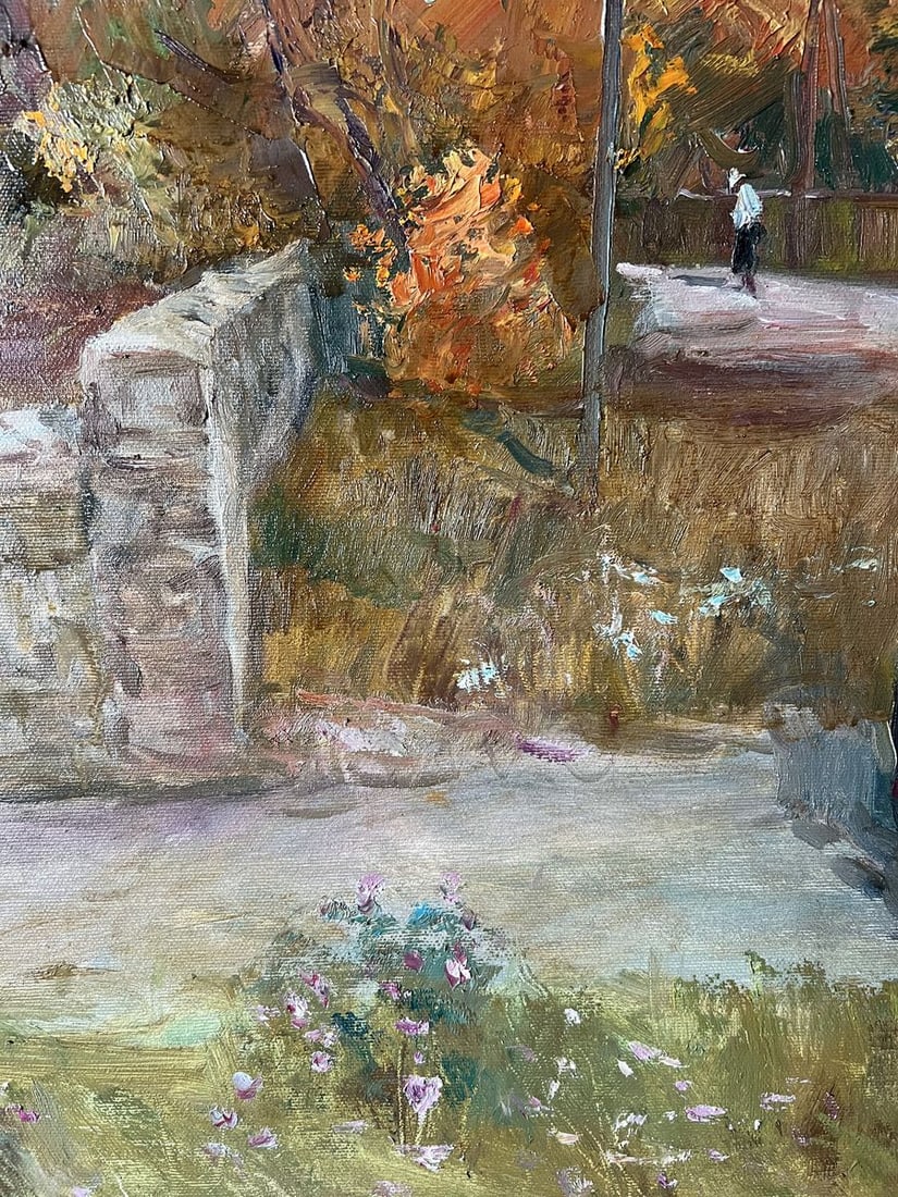 Oil painting Autumn evening in the city V. Mishurovsky - 7