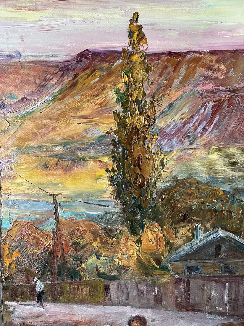 Oil painting Autumn evening in the city V. Mishurovsky - 8