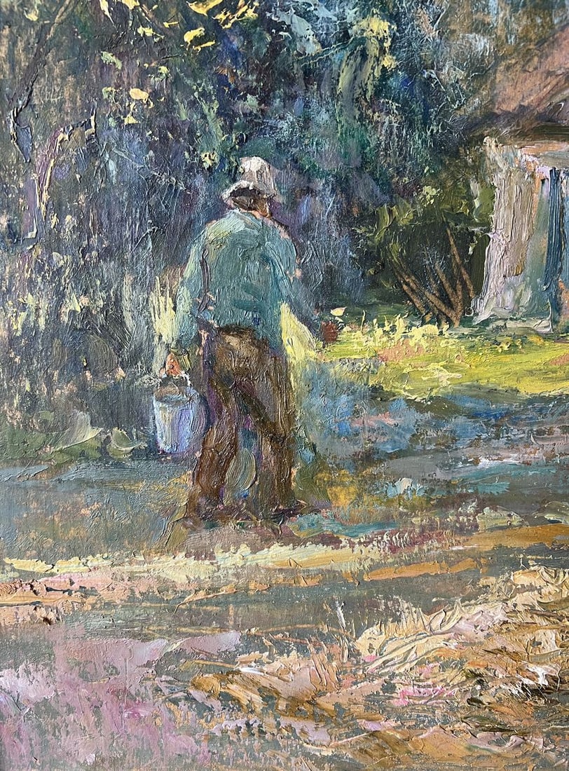 Oil painting The owner's yard V. Mishurovsky - 4